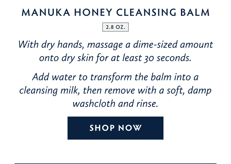 Shop Manuka Honey Cleansing Balm Travel Size