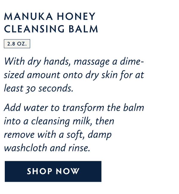 Shop Travel Manuka Honey Cleansing Balm