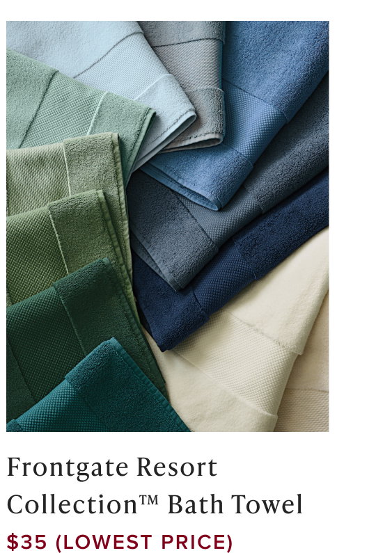 Shop $35 Frontgate Resort Collection Bath Towel