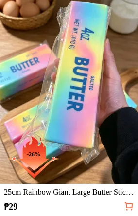 25cm Rainbow Giant Large Butter...