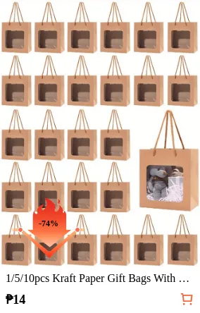 1/5/10pcs Kraft Paper Gift Bags...