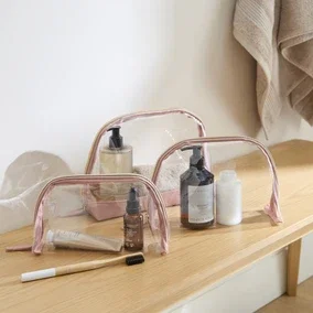 Set of 3 Clear Wash Bags