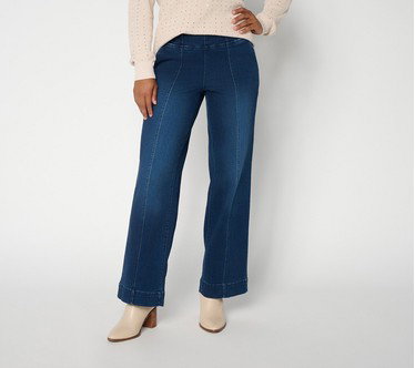 Belle by Kim Gravel Petite Denim TripleLuxe Traveler Jeans