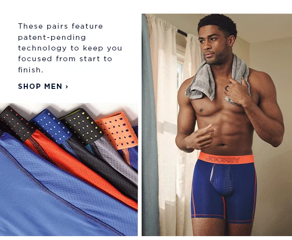 these pairs feature patent-pending technology to keep you focused from start to finish / shop men