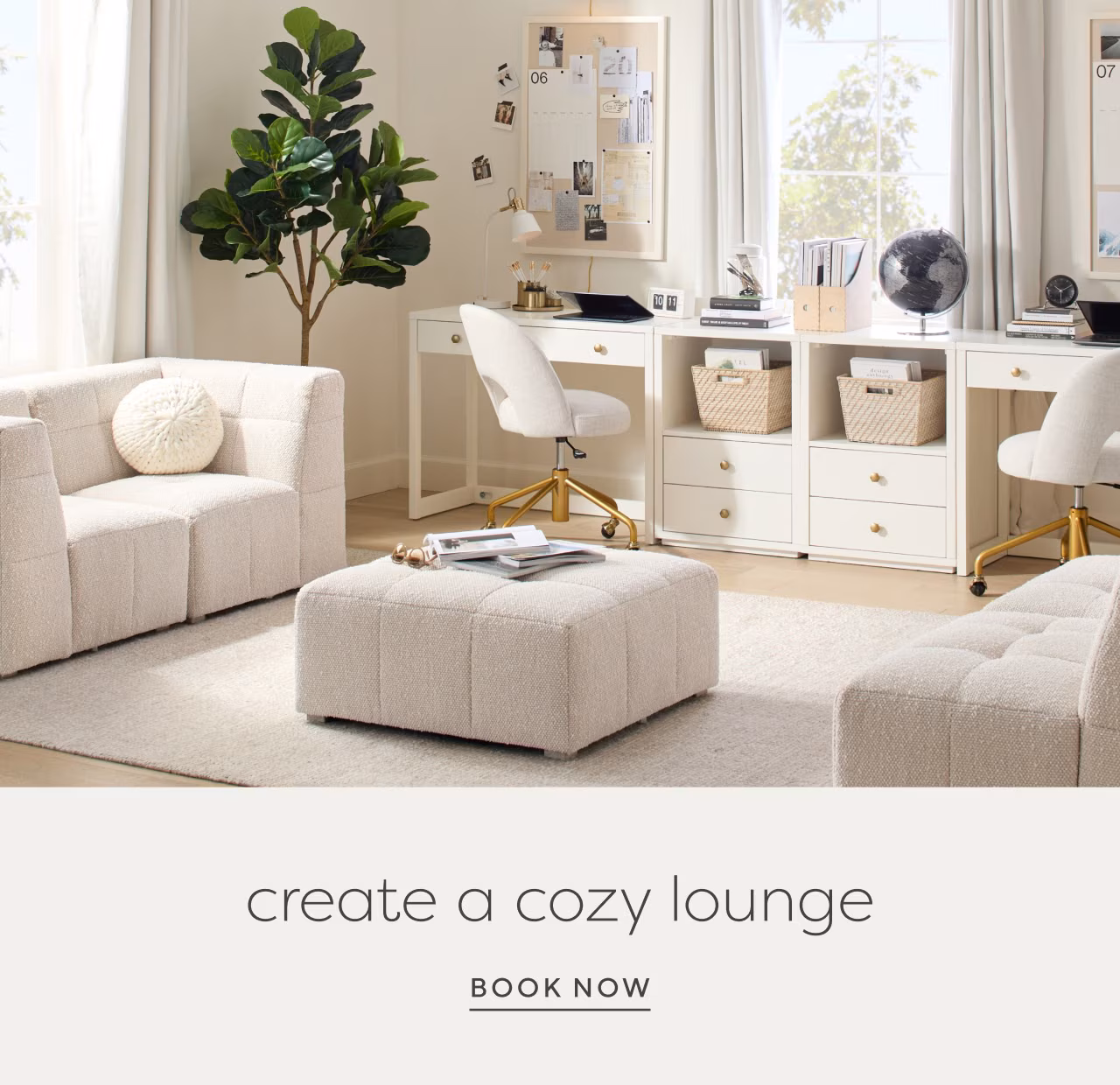 Create a cozy lounge