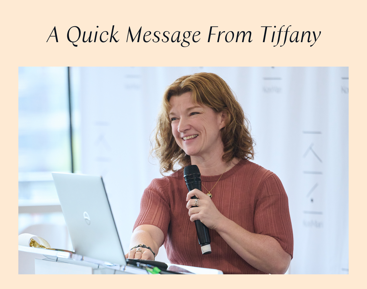 A Quick Message From Tiffany