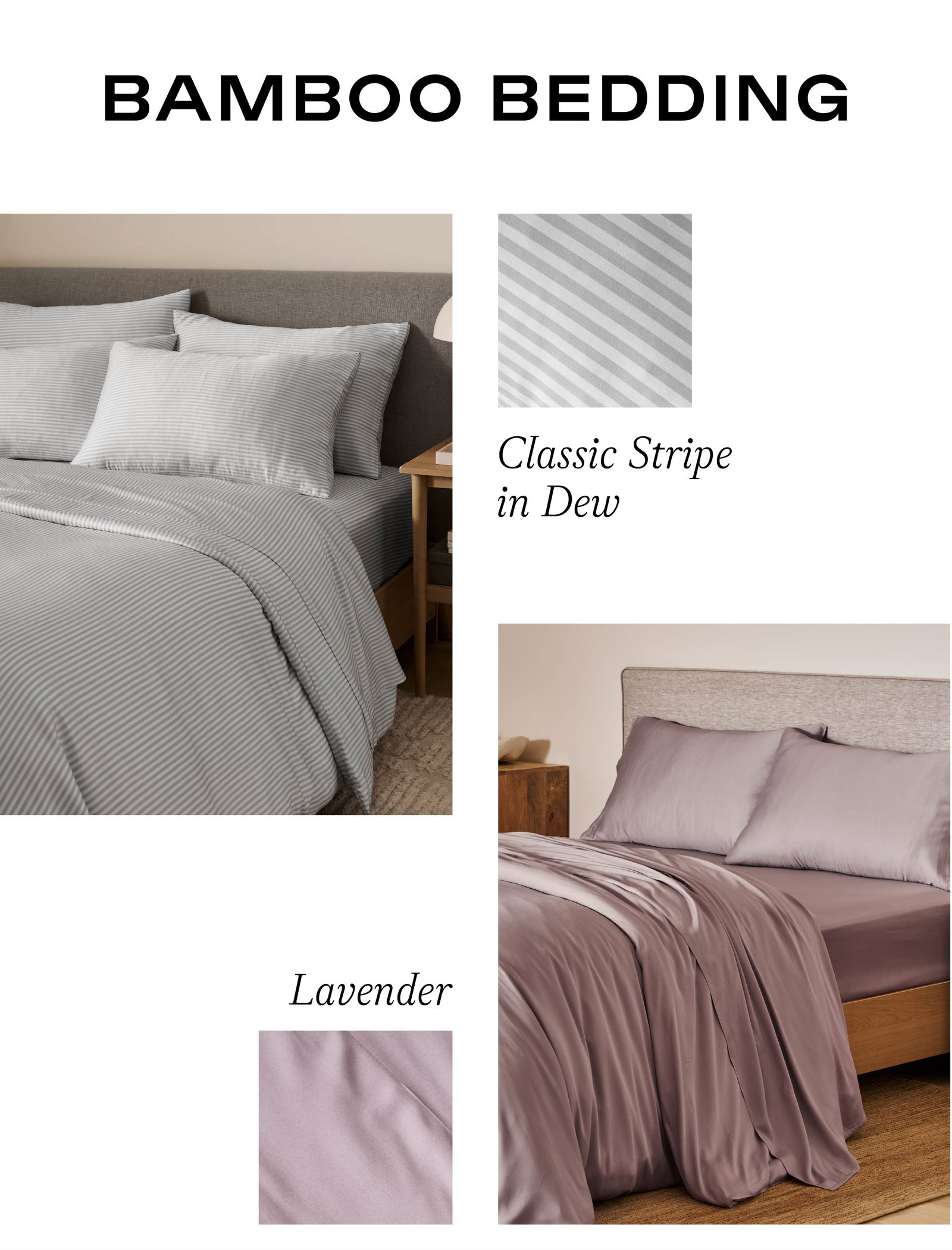 SHOP NEW BAMBOO BEDDING COLORS + PRINTS