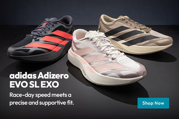 adidas Adizero EVO SL EXO | Race-day speed meets a precise and supportive fit. Shop Now