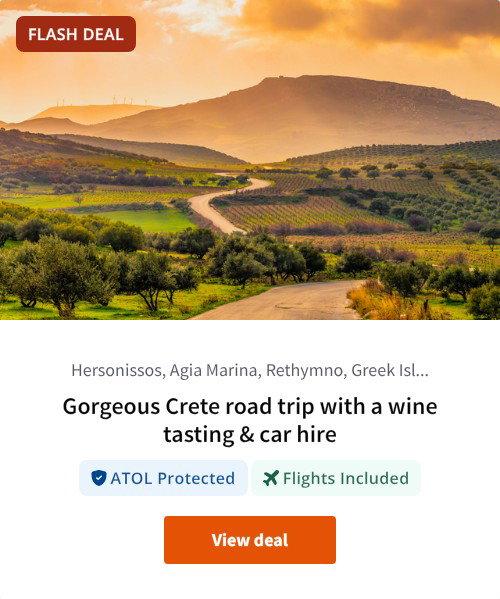 Gorgeous Crete road trip with a wine tasting &amp; car hire