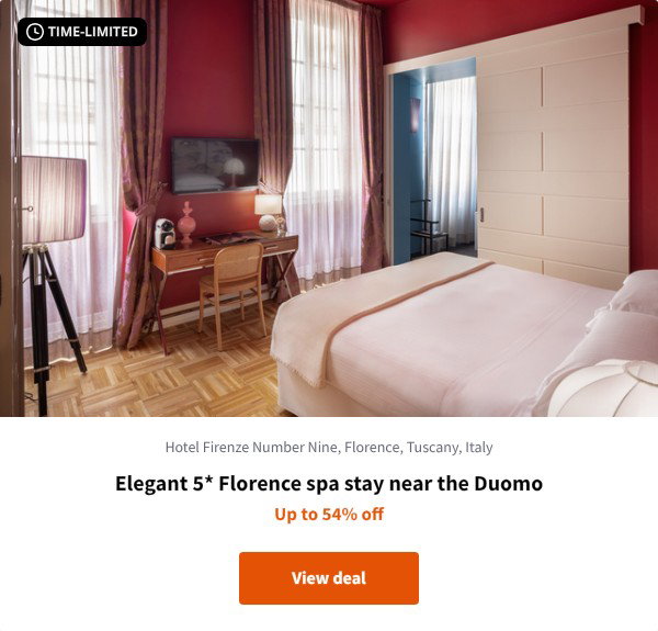 Elegant 5* Florence spa stay near the Duomo