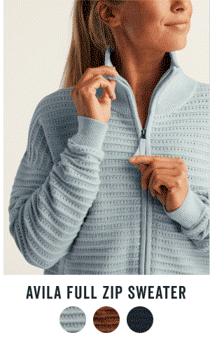 Shop the Avila Full Zip Sweater