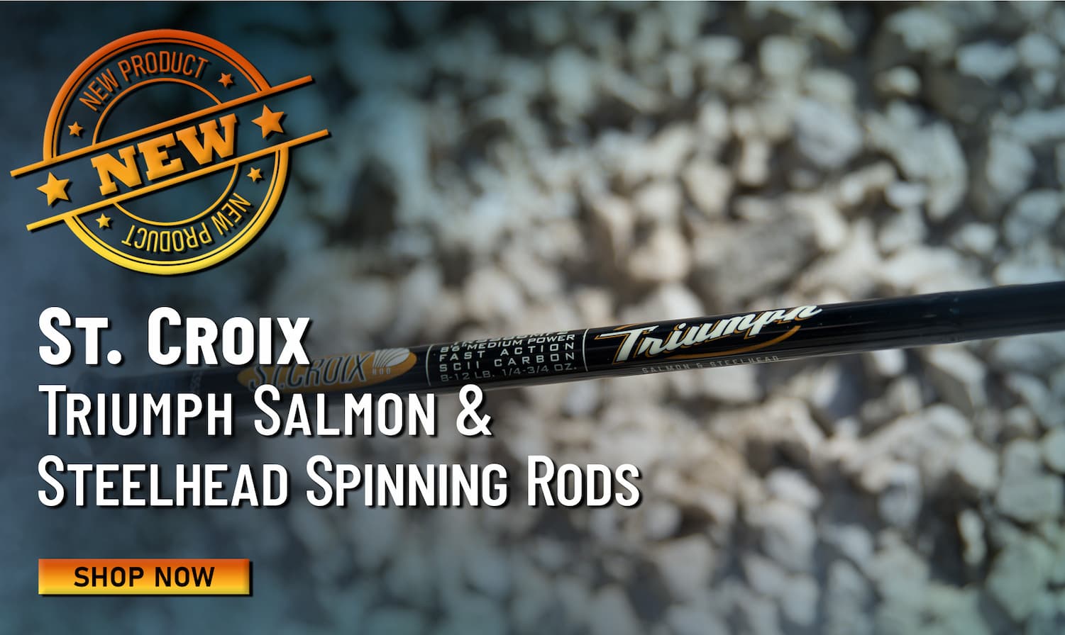 New St. Croix Triumph Salmon & Steelhead Spinning Rods Shop Now