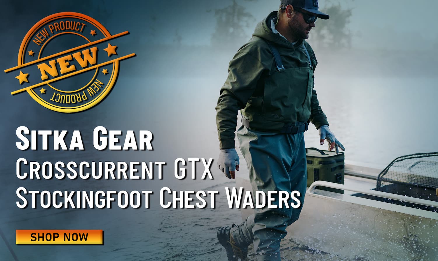 New Sitka Gear Crosscurrent GTX Stockingfoot Chest Waders Shop Now