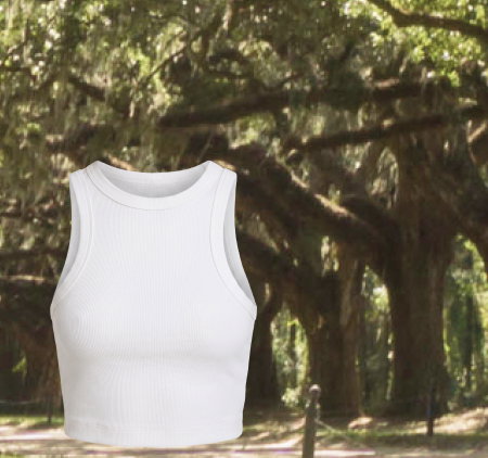On Repeat Rib High Neck Cropped Tank