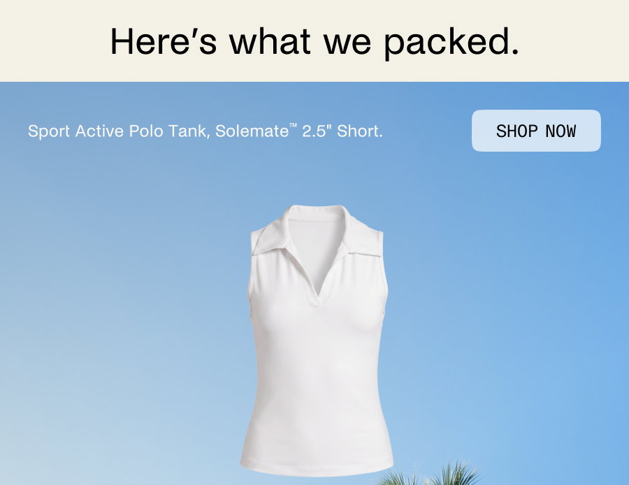 Sport Active Polo Tank