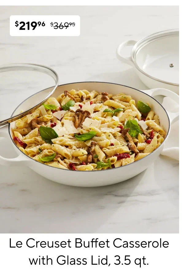 Le Creuset Buffet Casserole with Glass Lid, 3.5 qt.