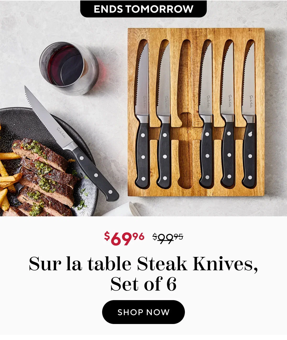 Sur la table Steak Knives, Set of 6