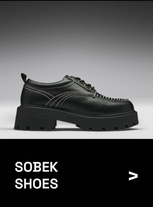 Sobek Black Lace Up Shoes