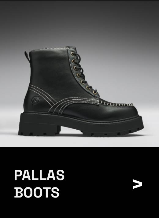 Pallas Black Lace Up Boots