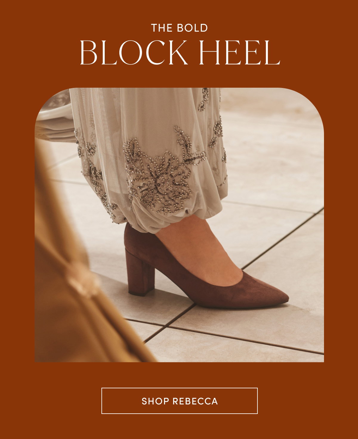The Bold Block Heel | Shop Rebecca