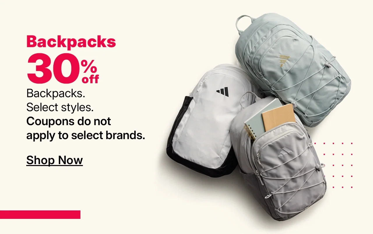 30% off backpacks