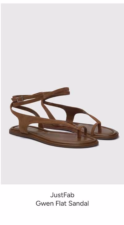 JustFab Gwen Flat Sandal
