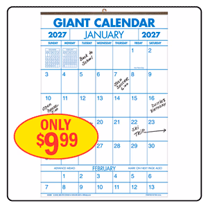 1 Year Giant Calendar
