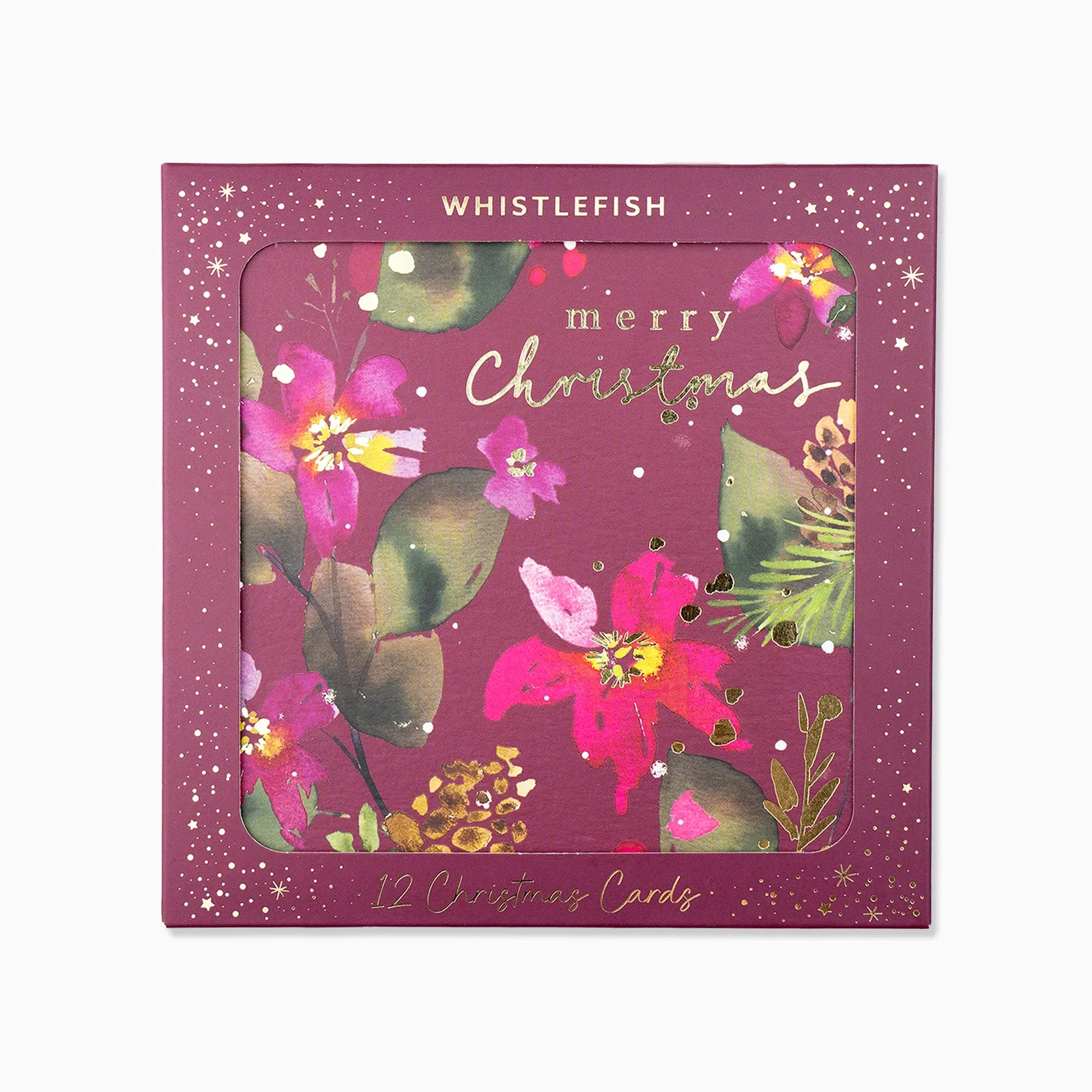 Image of XPK26-002 - Deep Winter Floral Christmas Card Pack