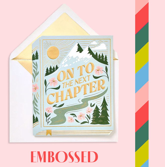 On To The Next Chapter Embellished Wedding Card