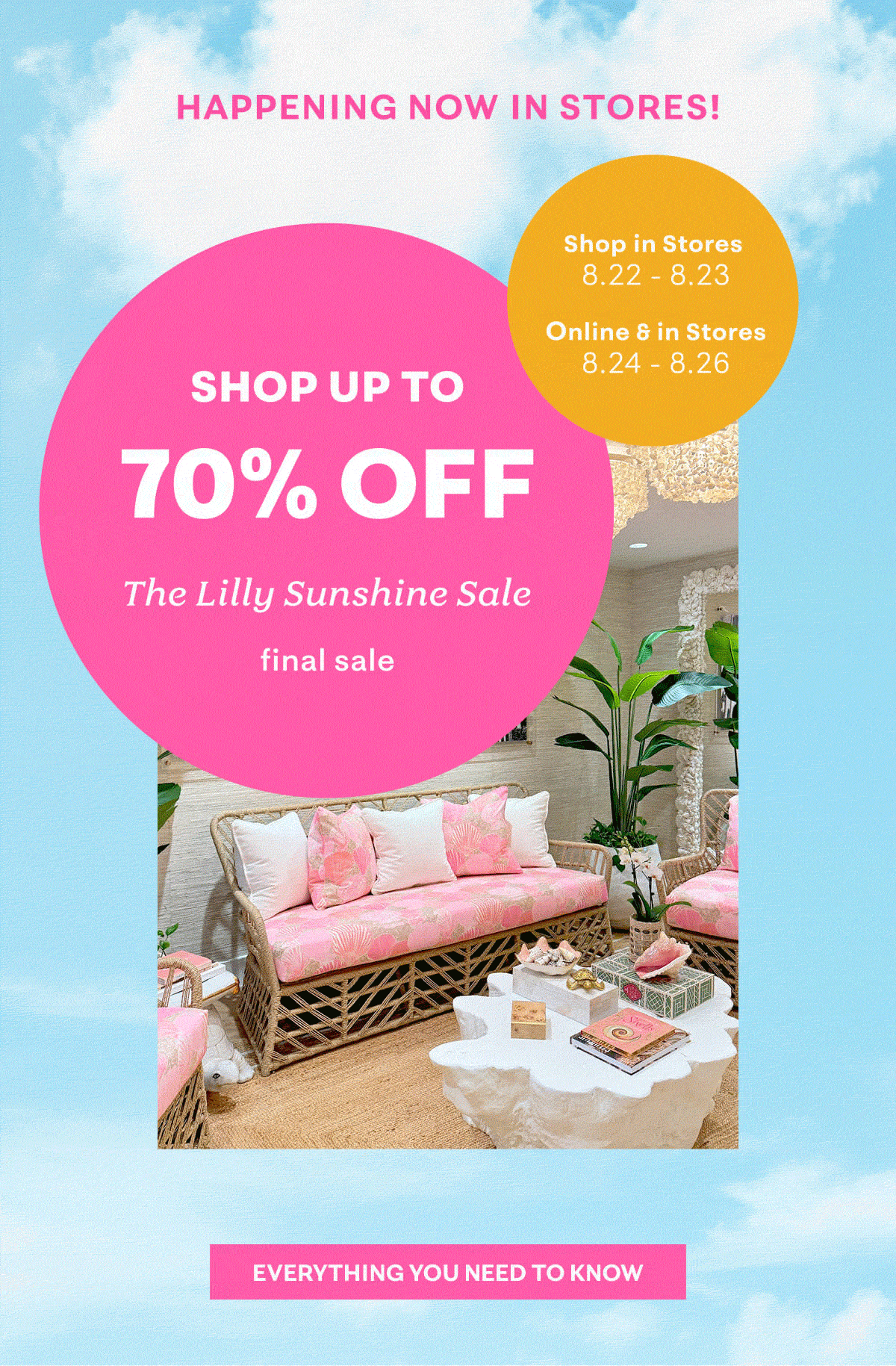 The Lilly Sunshine Sale