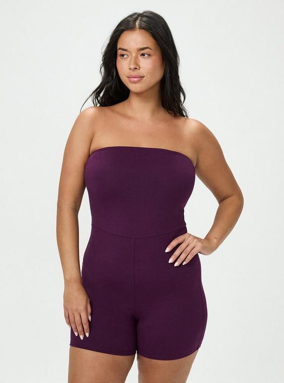 5'' Strapless One Piece Catsuit