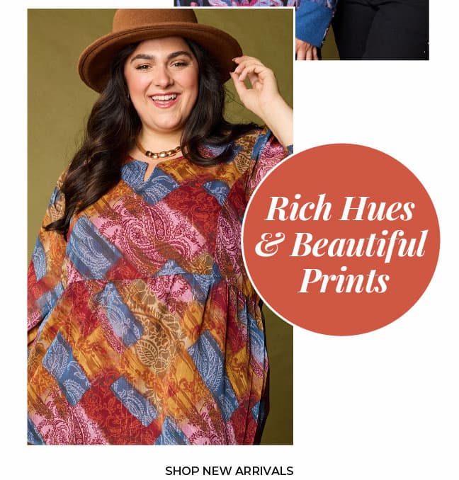 Metallic Patchwork Print Peplum Blouse