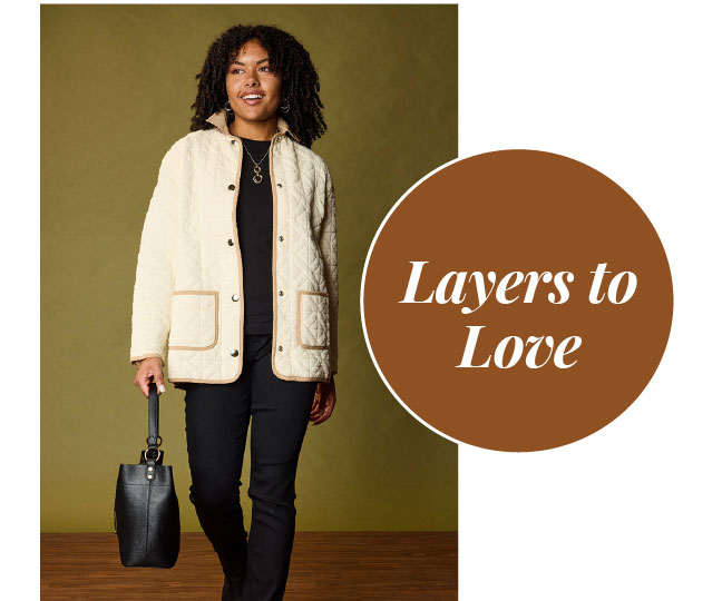Contrast Trim Quilted Knit Snap Front Jacket