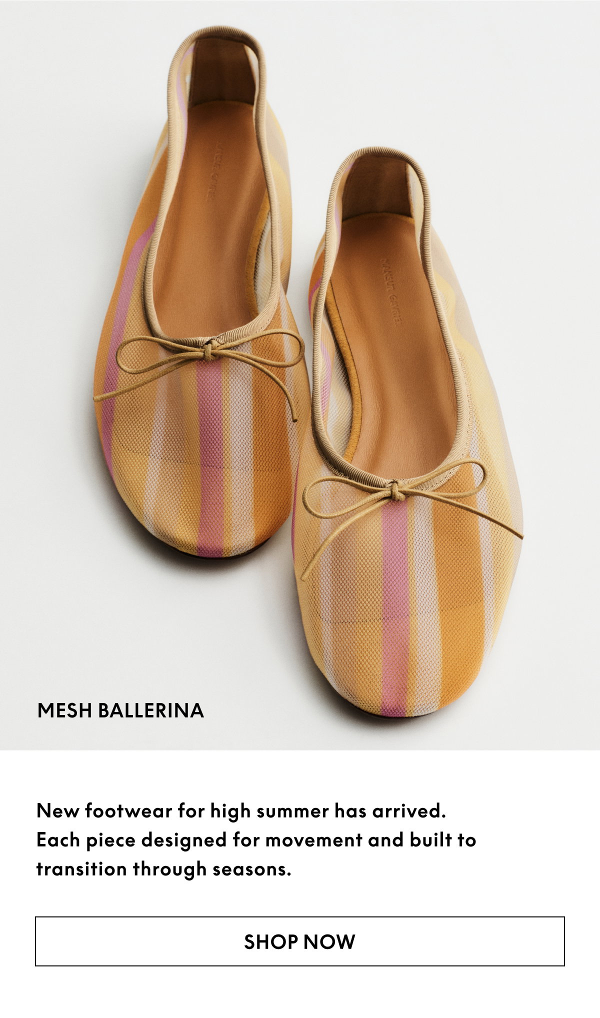 New footwear for high summer has arrived. Each piece designed for movement and built to transition through seasons.