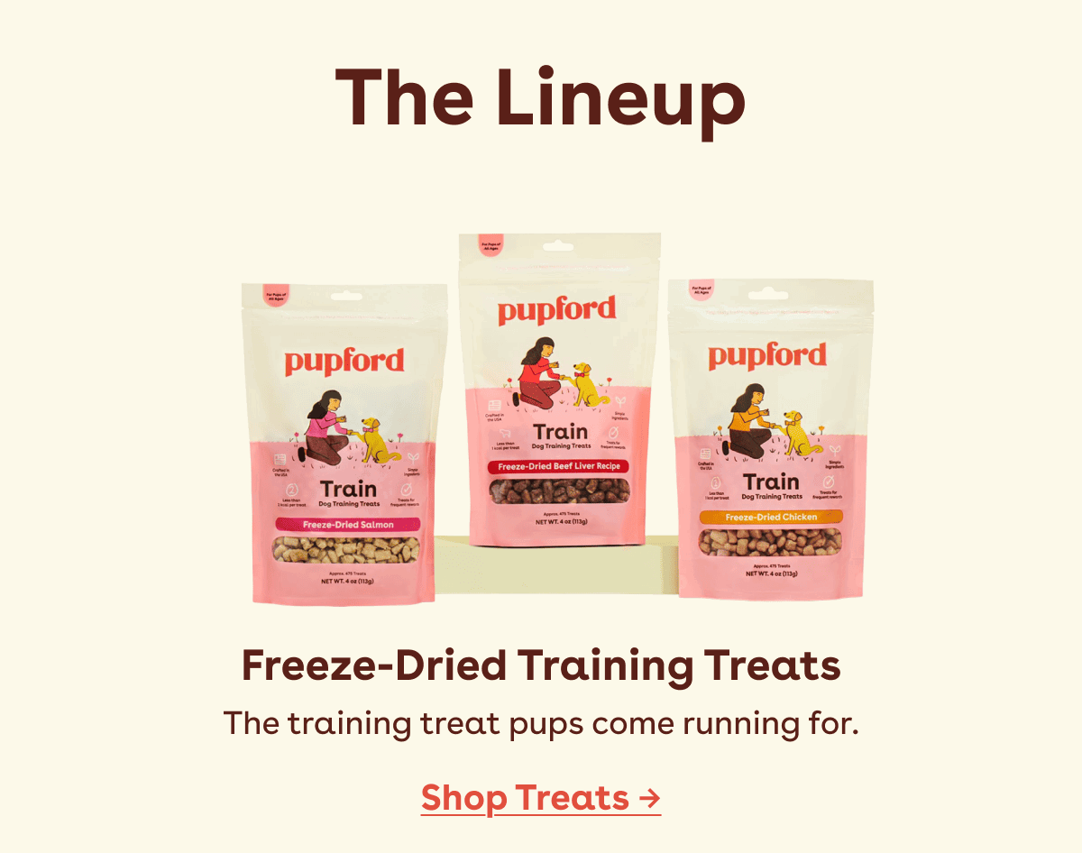 Freeze dried training treats 