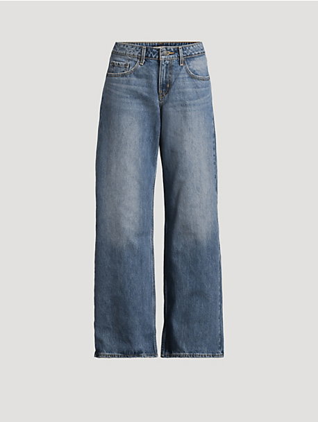 Low-Rise Wide-Leg Jeans