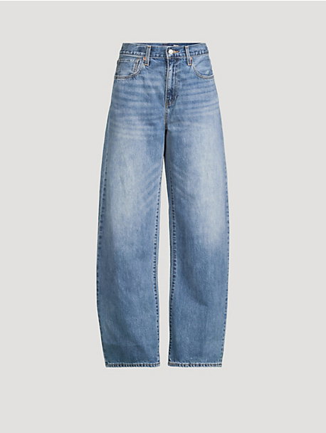 Drop Barrel-Leg Jeans