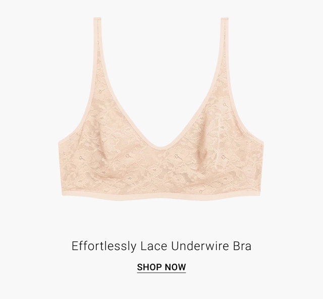 Effortlessly Lace Underwire Bra