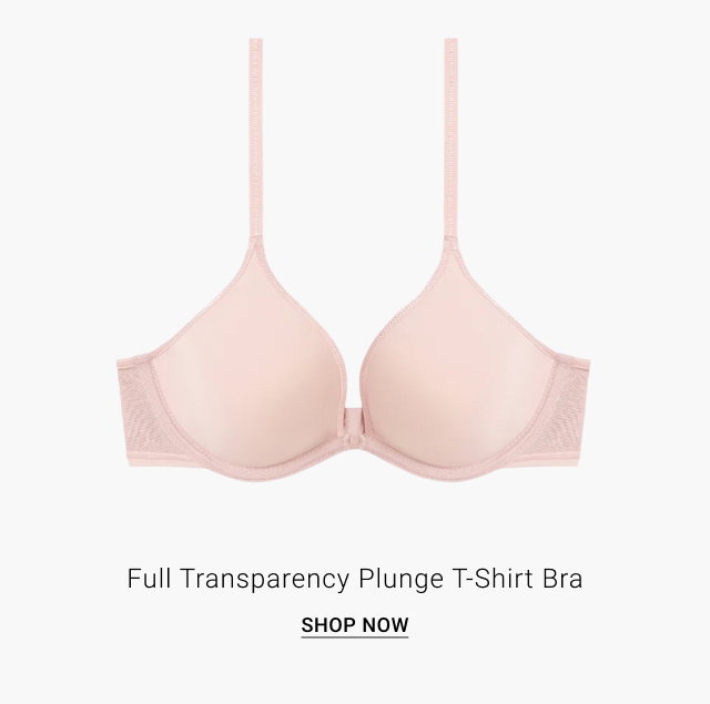 Full Transparency Plunge T-Shirt Bra