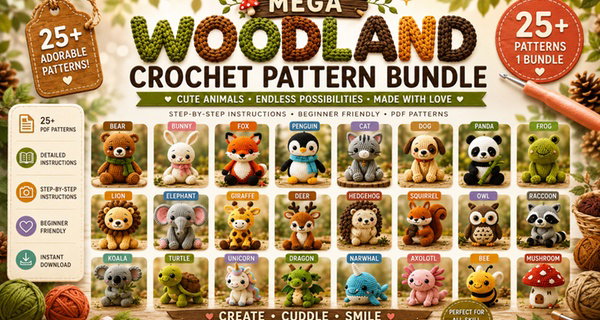 Mega Crochet Pattern Bundle PDF - Instant Digital Download