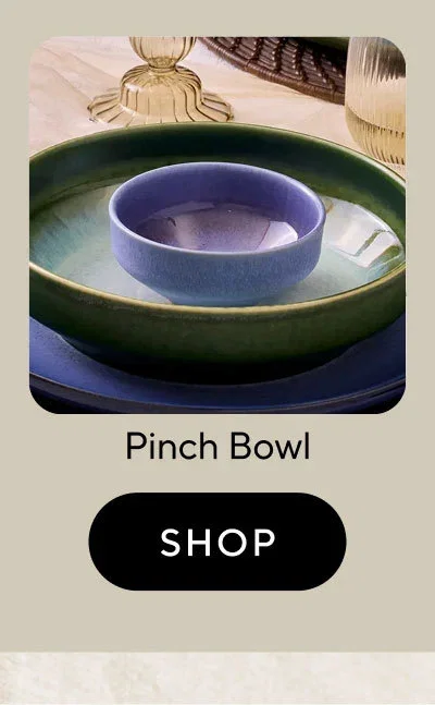 Sur la table Lucent Reactive Glaze Pinch Bowl