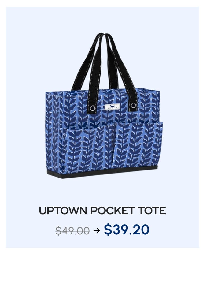 UPTOWN POCKET TOTE. $49.00 → $39.20