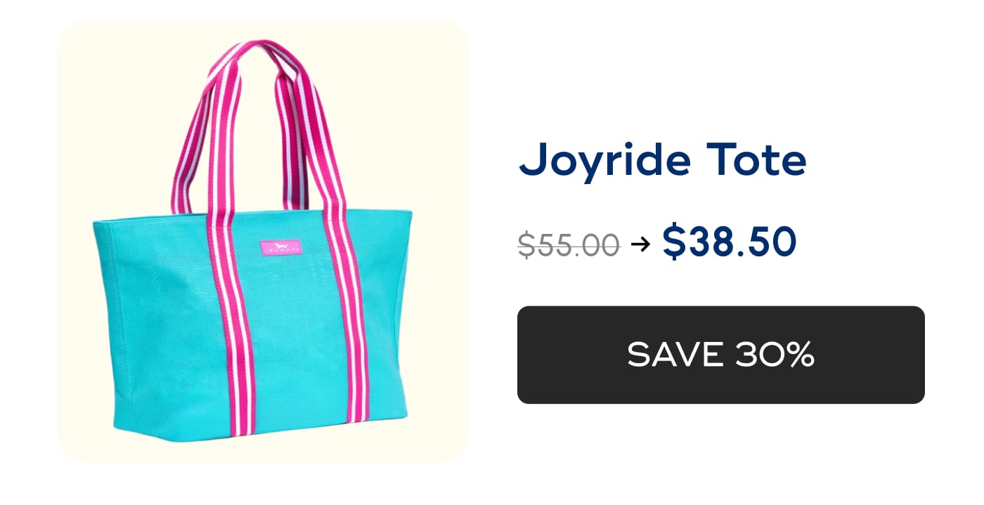 Joyride Tote. $55.00 → $38.50. SAVE 30%