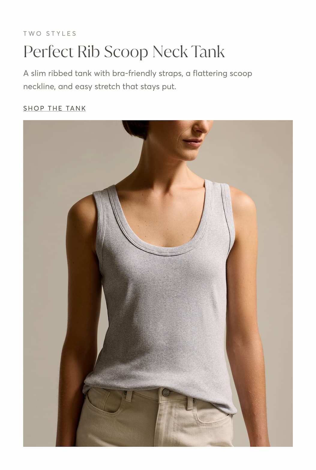 Perfect Rib Scoop Neck Tank | Shop The Tank