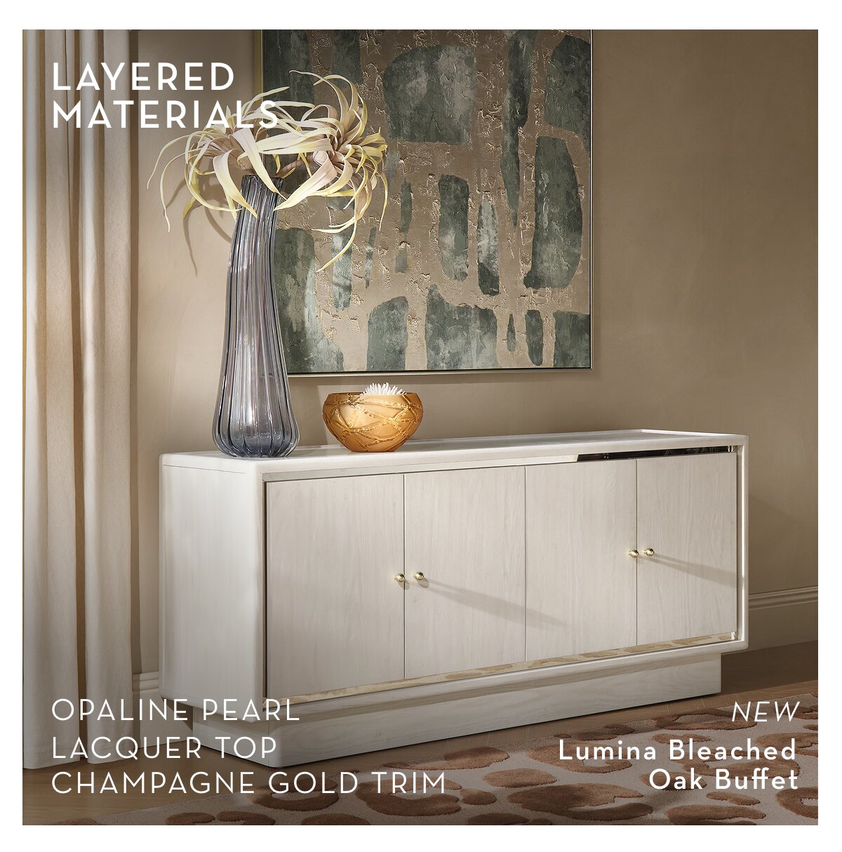 Lumina Bleached Oak Buffet
