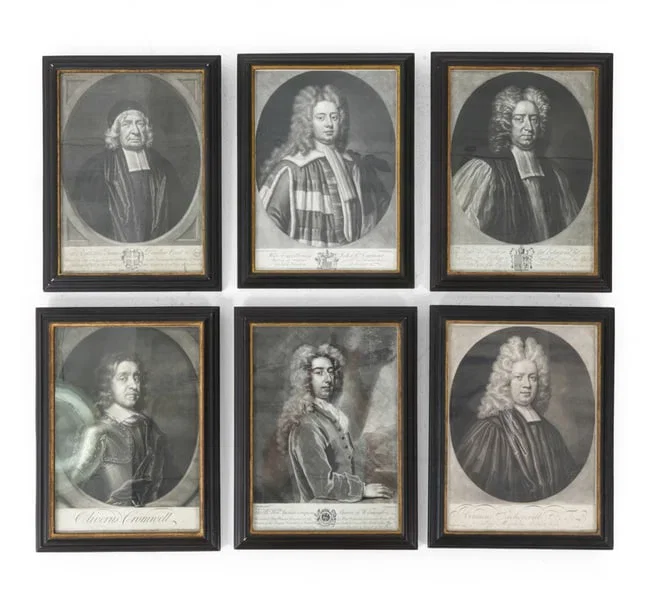 GROUPING MEZZOTINT PORTRAITS INCL. JAMES DAILLON