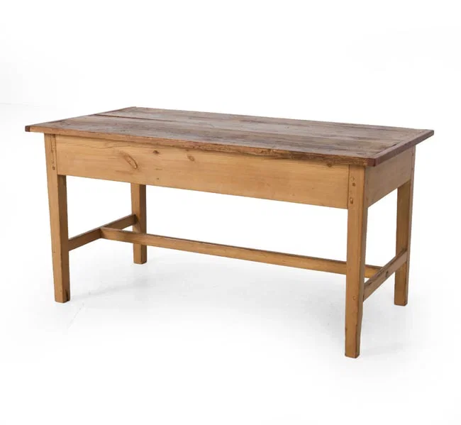 ANTIQUE 19TH C. PINE FARMHOUSE TABLE