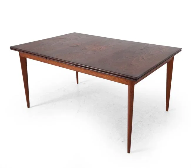 DUX SWEDISH TEAK EXTENDING DINING TABLE C. 1960S