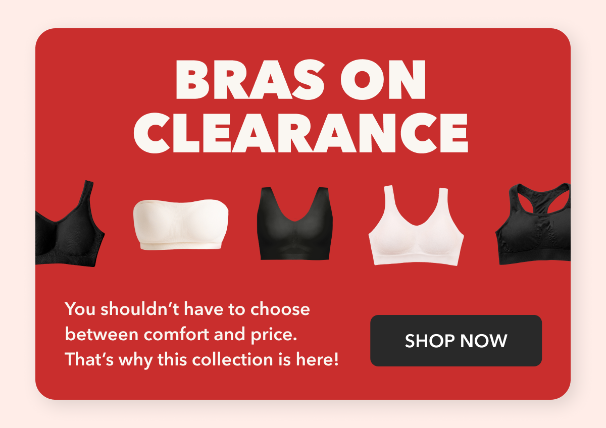 BRAS ON CLEARANCE