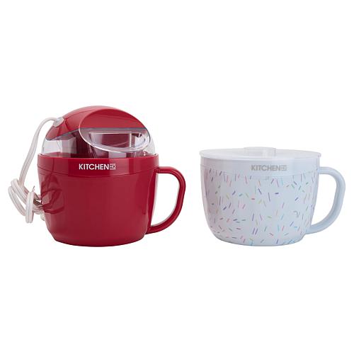 Kitchen HQ Ice Cream Maker with (2) 1 Pint Insulated Bowls